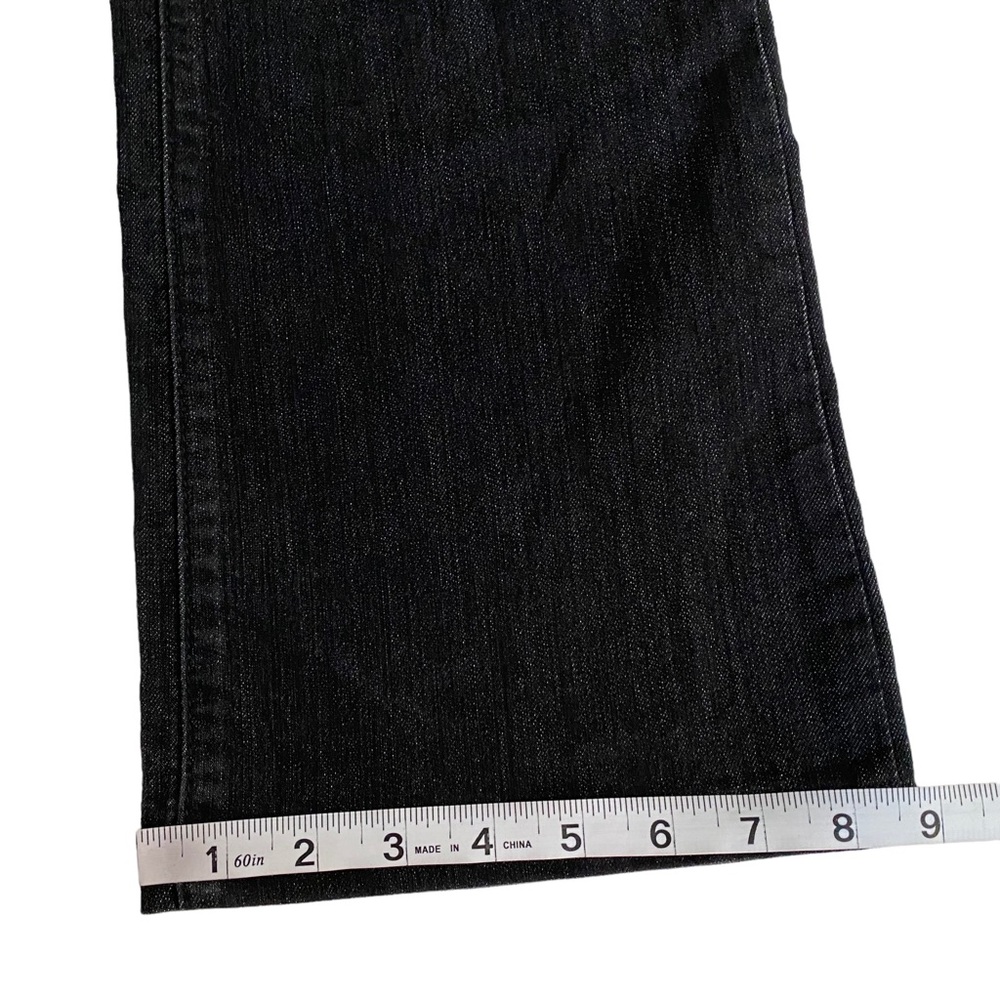 NYDJ Lift Tuck Technology Studded Rhinestones Bootcut Jeans Women’s Size 8 Black - Picture 11 of 14